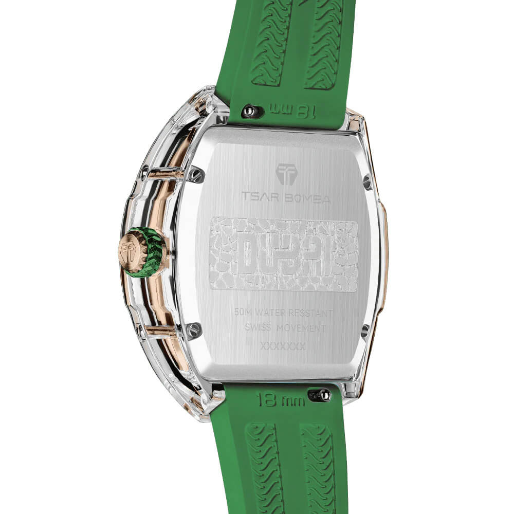Дамски часовник TSAR BOMBA Crystal Chic Swiss TB8219G