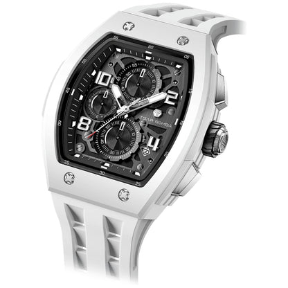 Мъжки часовник TSAR BOMBA T-Elemental Bioceramic White TB8224B-01