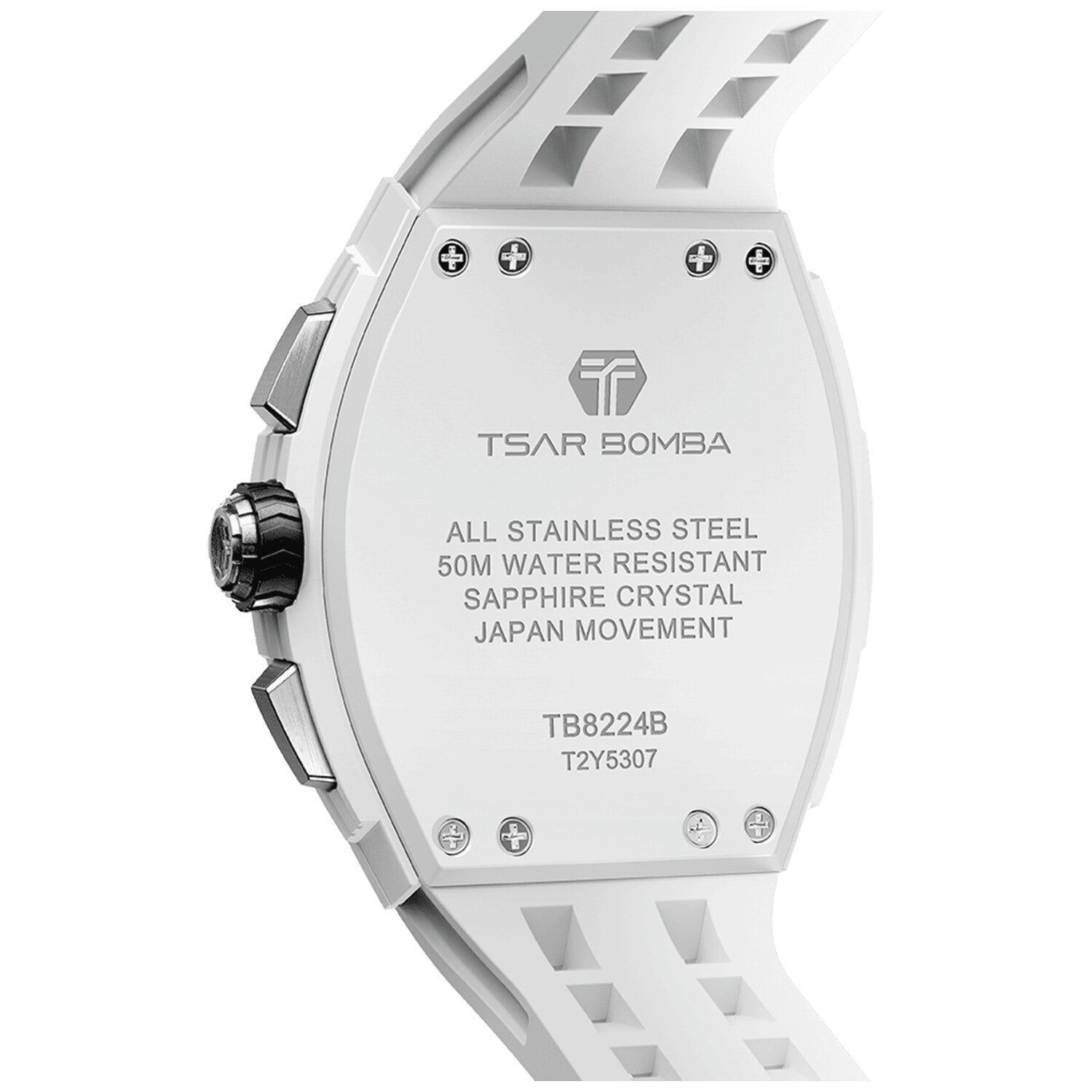 Мъжки часовник TSAR BOMBA T-Elemental Bioceramic White TB8224B-01 2