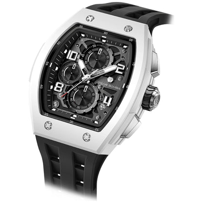 Мъжки часовник TSAR BOMBA T-Elemental Bioceramic Black TB8224B-03 - 1