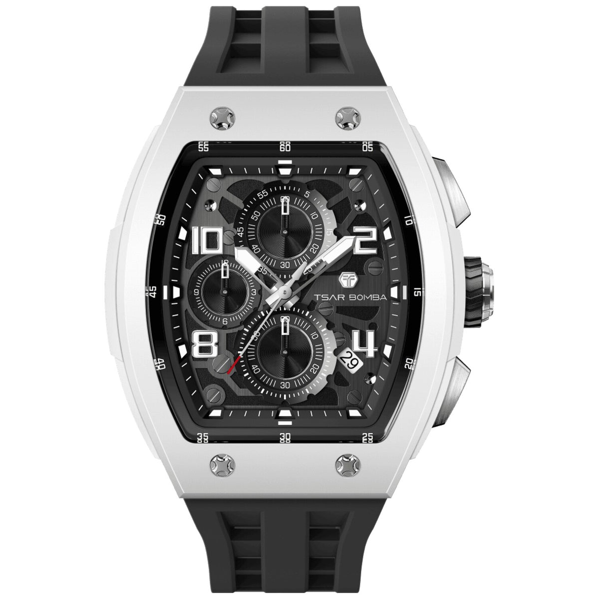 Мъжки часовник TSAR BOMBA T-Elemental Bioceramic Black TB8224B-03 - 3