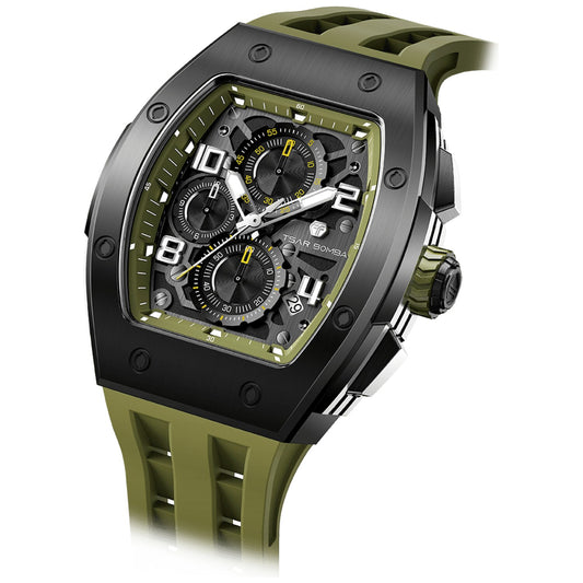 Мъжки часовник TSAR BOMBA T-Elemental Olive Green TB8224Q-06