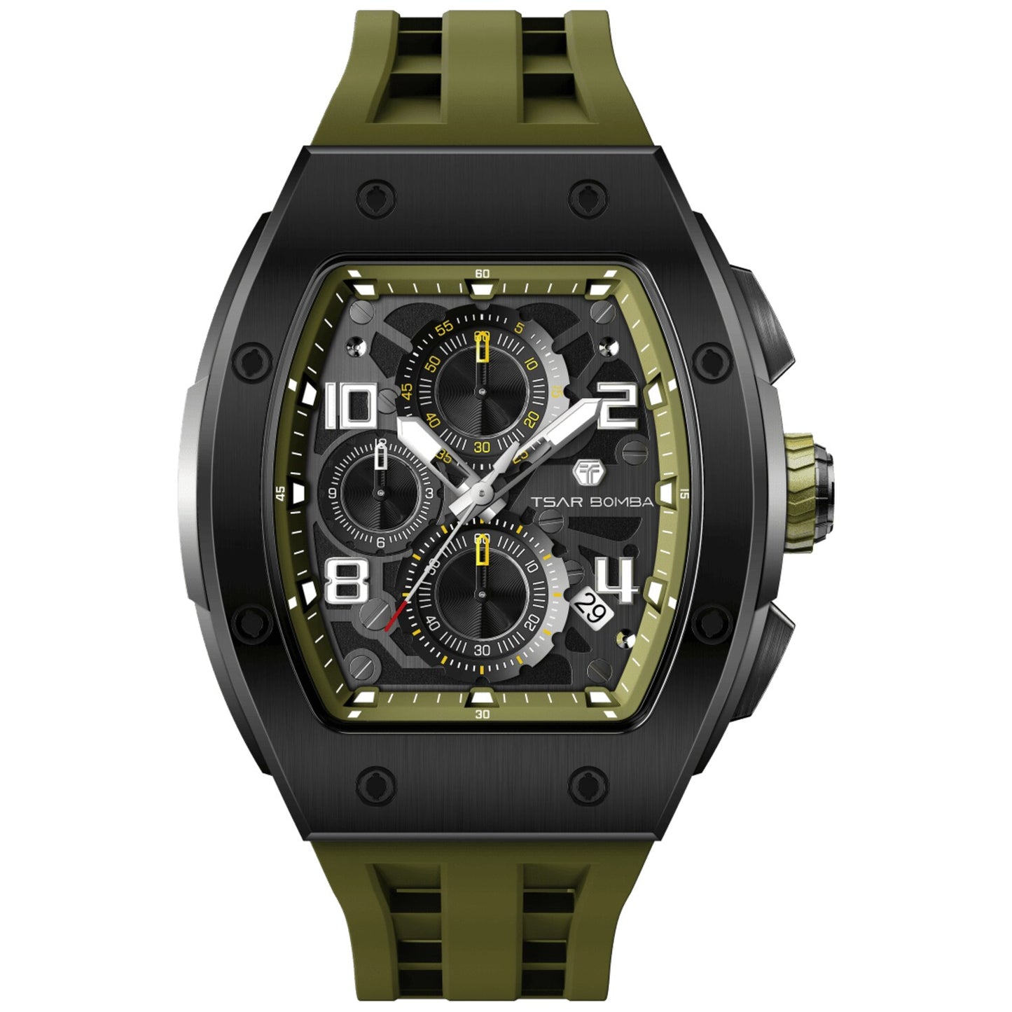 Мъжки часовник TSAR BOMBA T-Elemental Olive Green TB8224Q-06 3