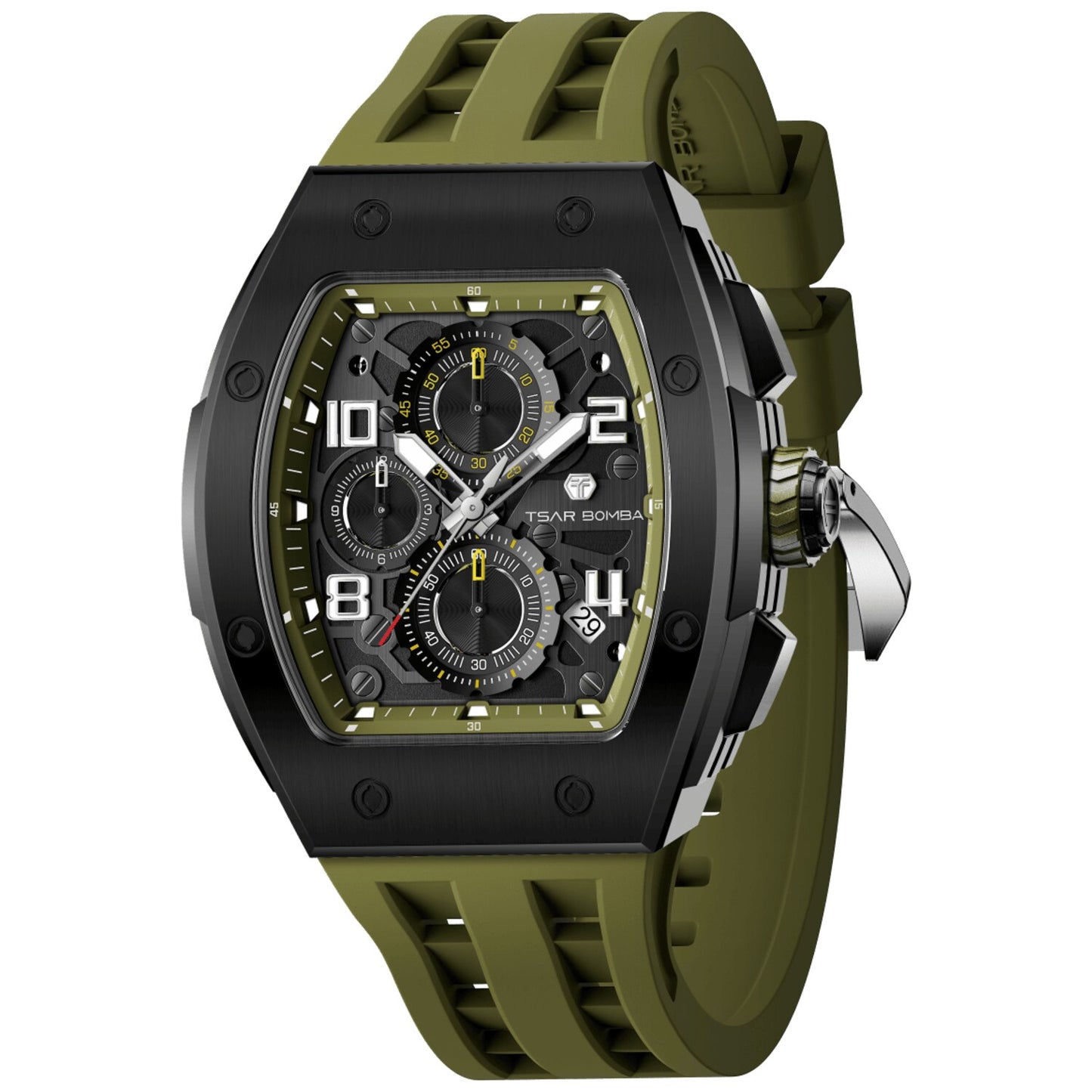 Мъжки часовник TSAR BOMBA T-Elemental Olive Green TB8224Q-06 4