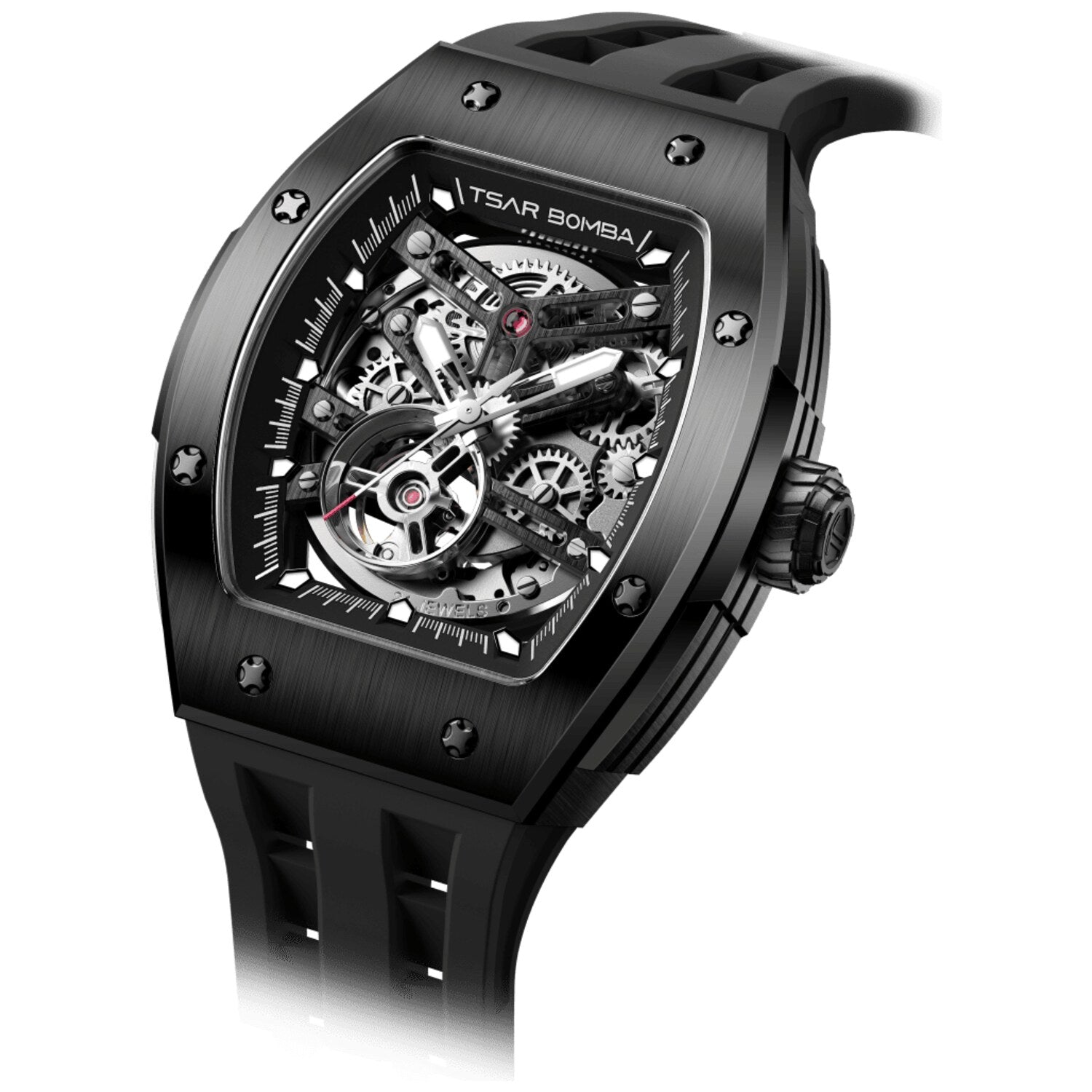 Мъжки часовник TSAR BOMBA T-Elemental Automatic Black TB8228A-03 - 1
