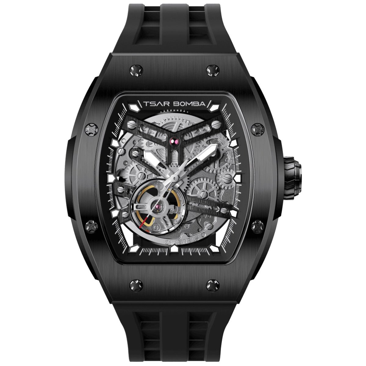 Мъжки часовник TSAR BOMBA T-Elemental Automatic Black TB8228A-03 - 3
