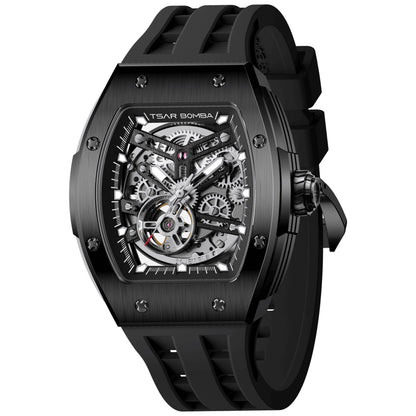 Мъжки часовник TSAR BOMBA T-Elemental Automatic Black TB8228A-03 - 4