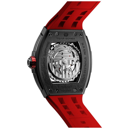 Мъжки часовник TSAR BOMBA T-Elemental Carbon Fiber Passion Red TB8228CF-02 2