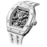 Мъжки часовник TSAR BOMBA T-Elemental Carbon Fiber Elegant White TB8228CF-04