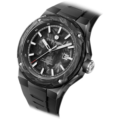 Мъжки часовник TSAR BOMBA Electron-Carbon-X II Carbon Fiber Automatic Black TB8230-02 - 1