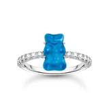 Пръстен Thomas Sabo x HARIBO Mini Blue Goldbear Zirconia