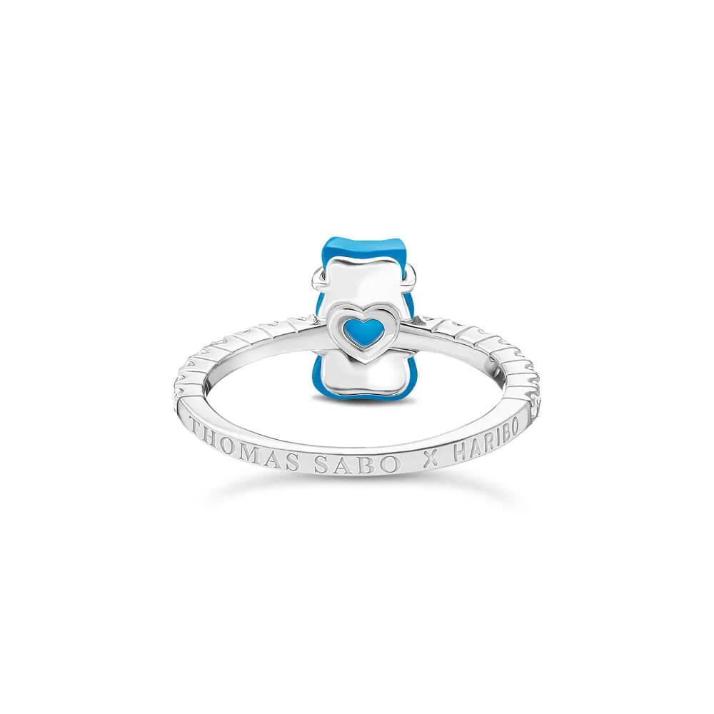 Пръстен Thomas Sabo x HARIBO Mini Blue Goldbear Zirconia