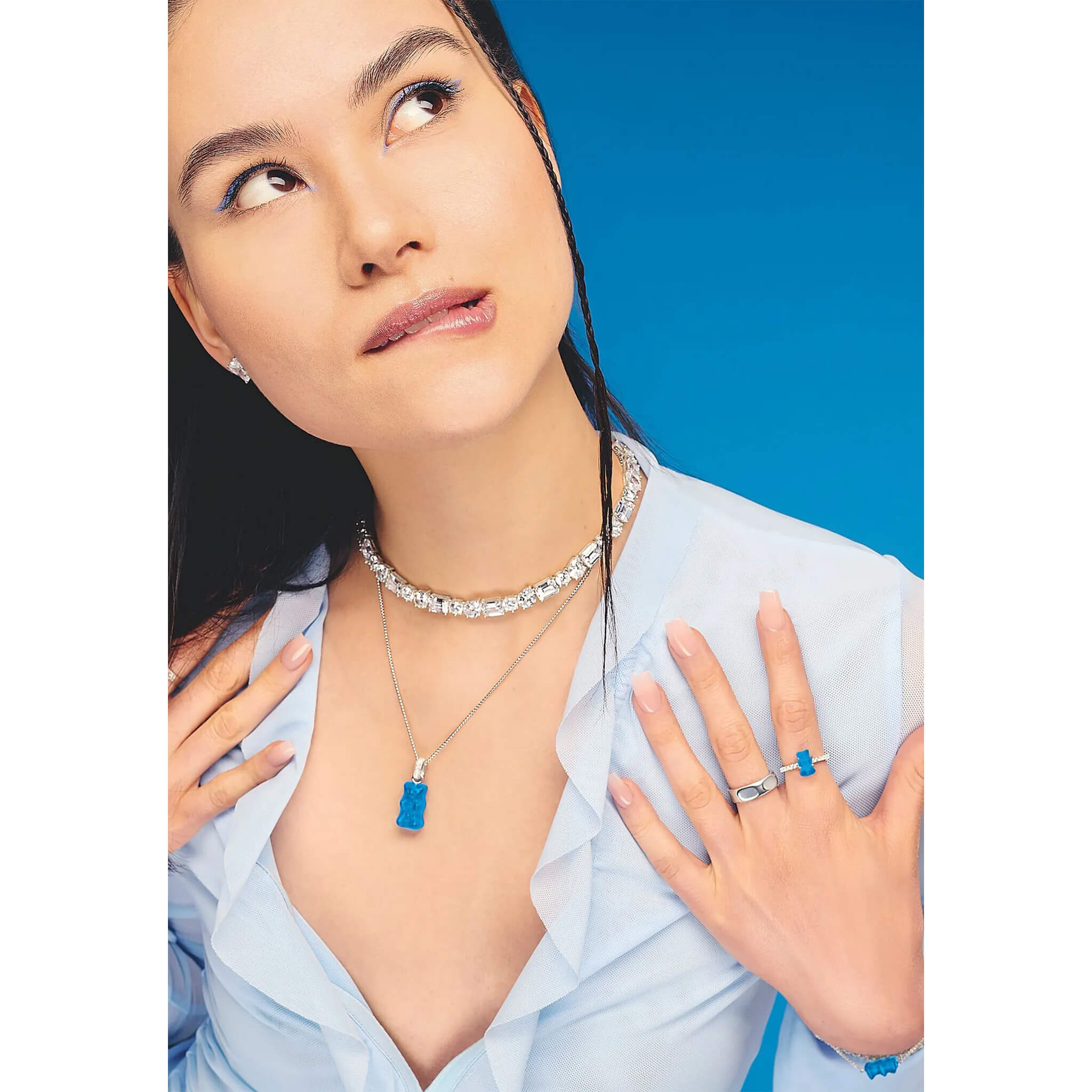 Пръстен Thomas Sabo x HARIBO Mini Blue Goldbear Zirconia