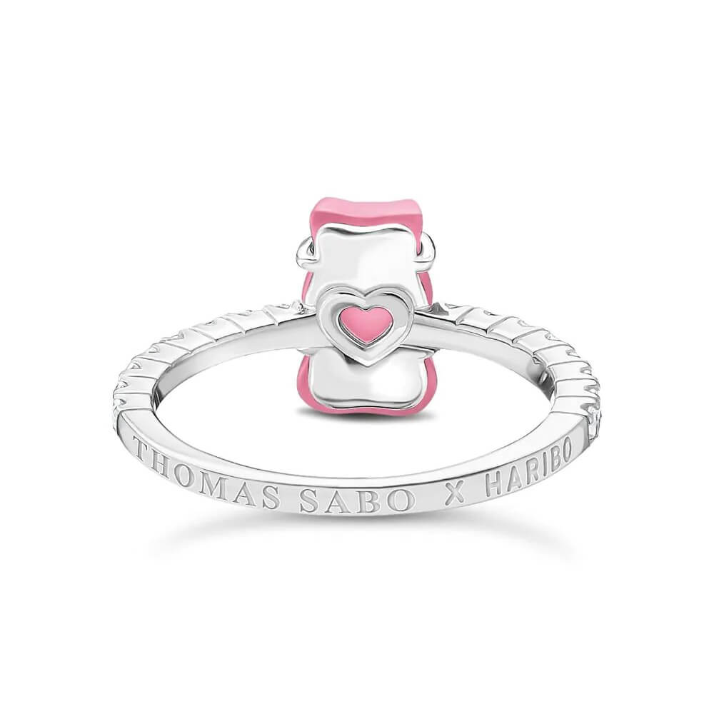 Пръстен Thomas Sabo x HARIBO Mini Pink Goldbear Zirconia EU54