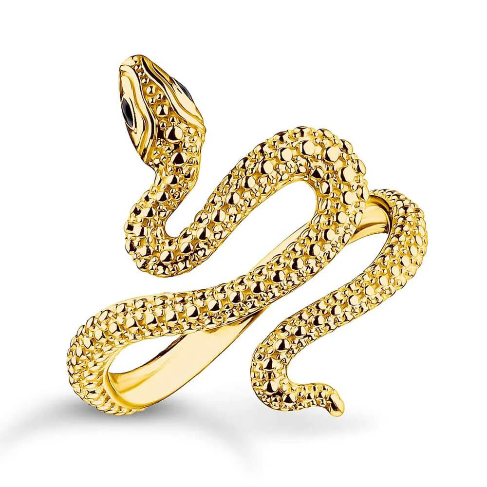 Пръстен Thomas Sabo Snake Tempting Romance 18k златно покритие EU54