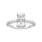 Пръстен Thomas Sabo x HARIBO Mini Silver Goldbear Zirconia сребърен EU56