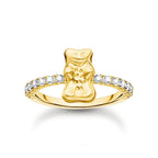 Пръстен Thomas Sabo x HARIBO Mini Red Goldbear Zirconia 18k златно покритие EU56