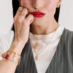 Пръстен Thomas Sabo x HARIBO Mini Red Goldbear Zirconia 18k златно покритие EU56