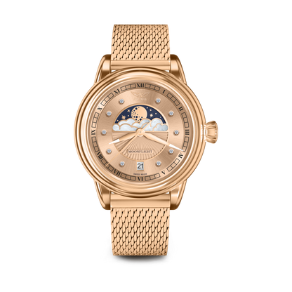 AVIATOR MoonFlight 36M – Дамски часовник с лунна фаза | Timeshop.bg