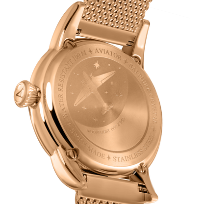 Aviator Moonflight 36M - Дамски Часовник С Лунна Фаза