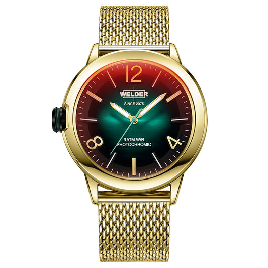 Часовник Welder Edge WMD2001 Златен Seiko VD32 Фотохромен