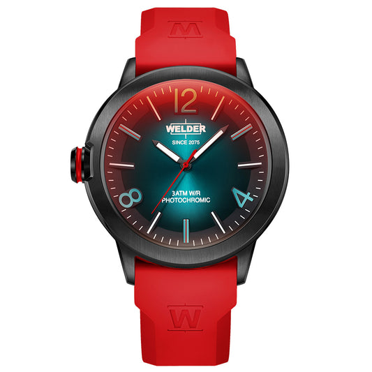 Часовник Welder Edge WMD2009 Черен Червен Seiko VD32