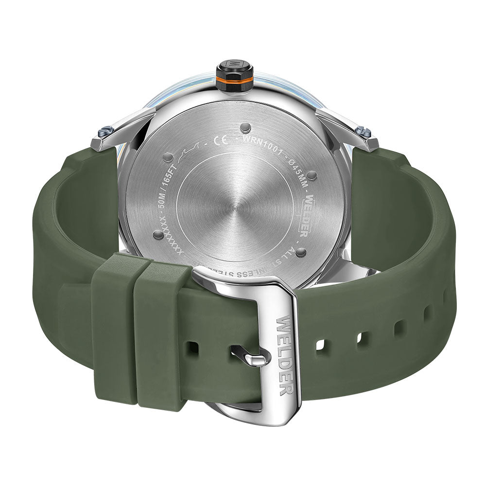 Часовник WELDER WRN1001 45 мм зелен силикон