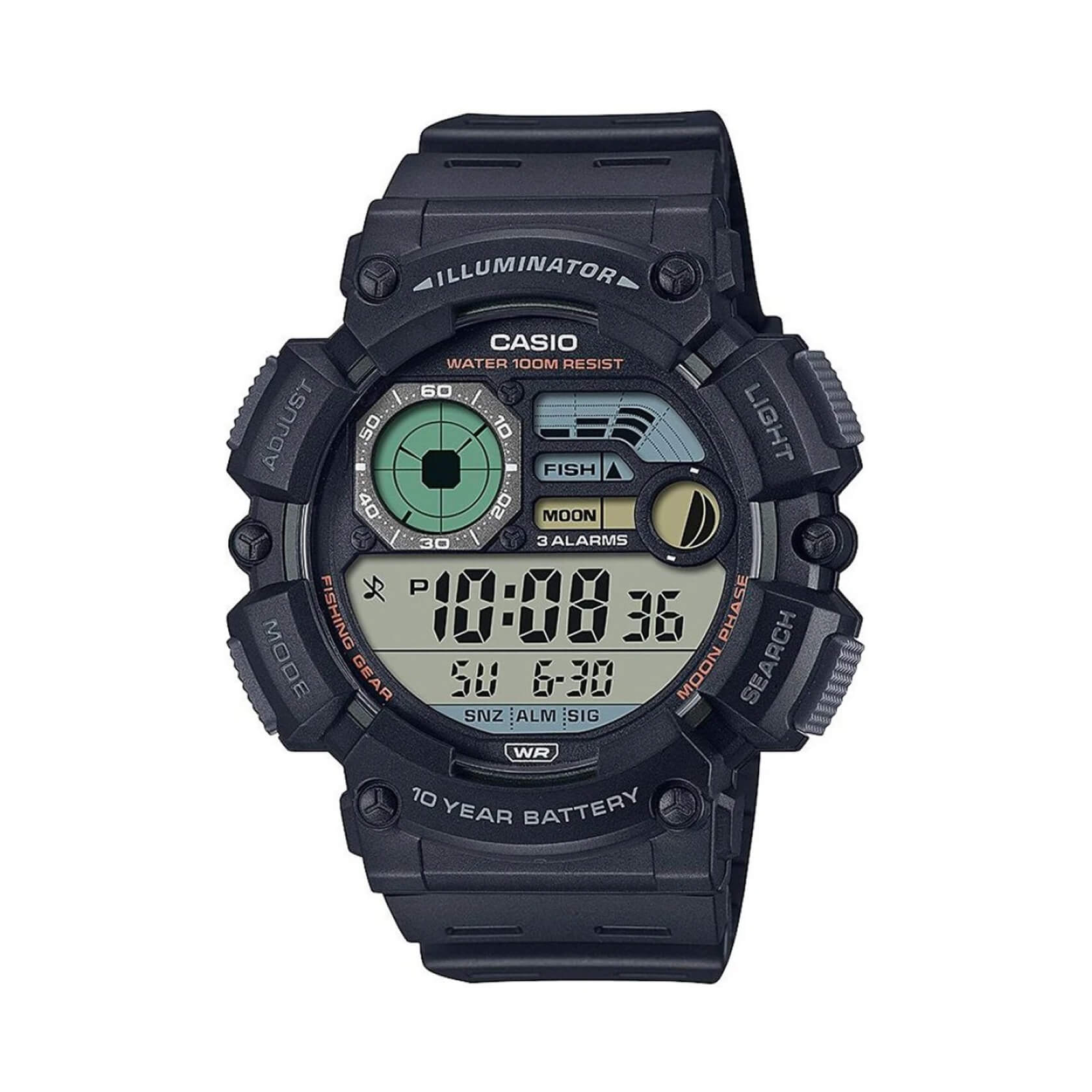 Мъжки часовник Casio Outgear Fishing WS-1500H-1AVEF