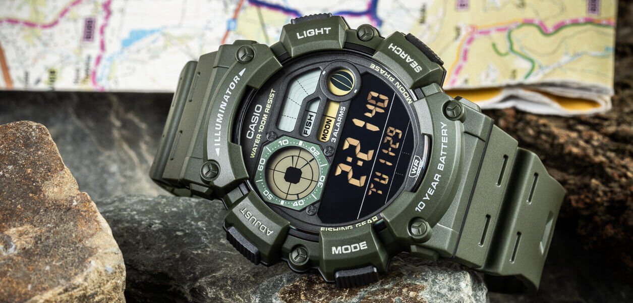 Мъжки часовник Casio Outgear Fishing WS-1500H-3BVEF