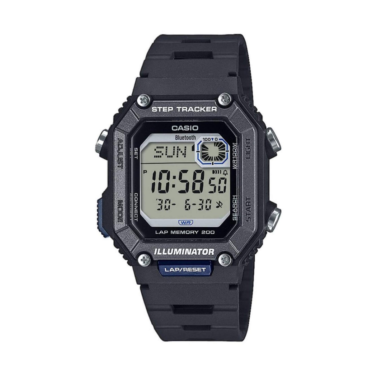 Мъжки часовник Casio Bluetooth Step Tracker WS-B1000-1AVEF