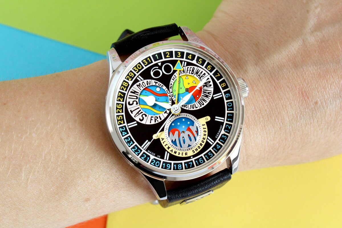 Мъжки часовник Alexander Shorokhoff Full Calendar Cadamomo Black Limited Edition AS.VK-CDMM4
