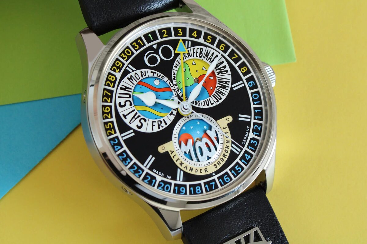 Мъжки часовник Alexander Shorokhoff Full Calendar Cadamomo Black Limited Edition AS.VK-CDMM4