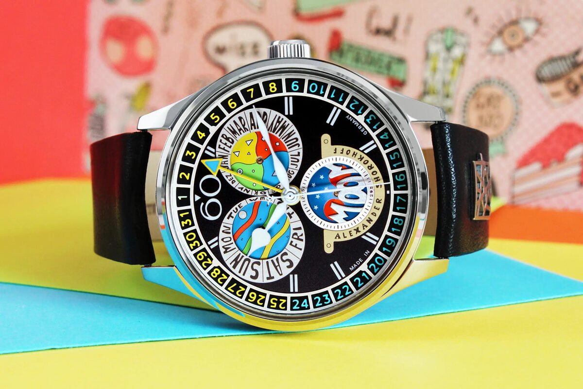 Мъжки часовник Alexander Shorokhoff Full Calendar Cadamomo Black Limited Edition AS.VK-CDMM4