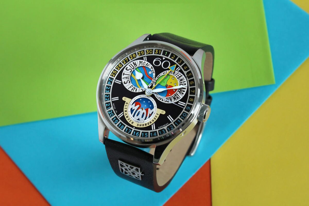 Мъжки часовник Alexander Shorokhoff Full Calendar Cadamomo Black Limited Edition AS.VK-CDMM4