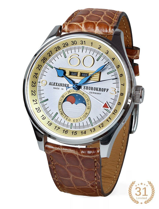 Мъжки часовник Alexander Shorokhoff Full Calendar Merkur 2 Limited Edition AS.VK-MKR2