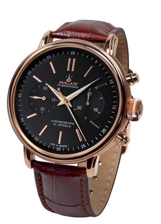 Мъжки Часовник Хронограф Poljot International Classic Chrono 2901.1940212N - Ръчно Навиване