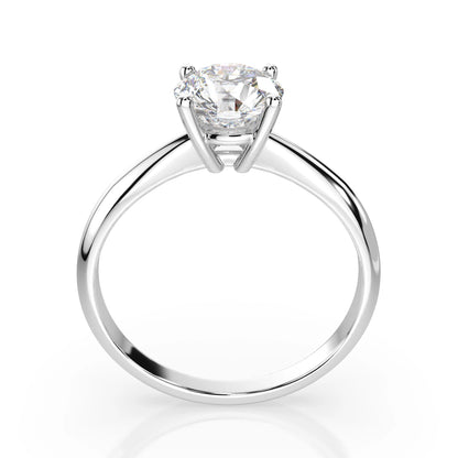 Пръстен CARA K101-10012 18К бяло злато с GIA диамант 0.5 CT