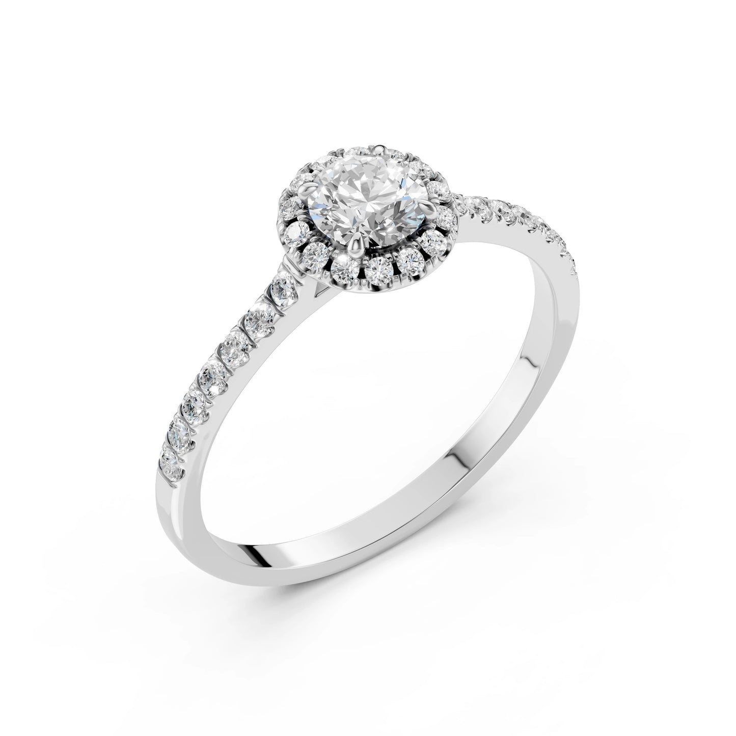 Пръстен с диаманти, сертифицирани от GIA(Gemological Institute of America ) – водещият световен стандарт за независима оценка на качеството.Всеки камък е гравиран микроскопично с уникален идентификационен номер, който съответства на официалния сертификат
