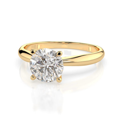 Пръстен CARA K101-10012 18К жълто злато с GIA диамант 0.5 CT
