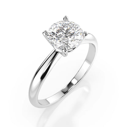 Пръстен CARA K101-10012 18К бяло злато с GIA диамант 0.5 CT