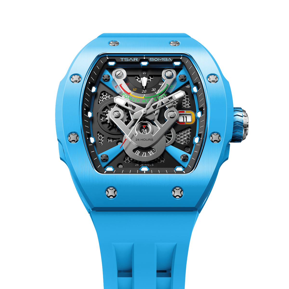 Мъжки часовник TSAR BOMBA Atomic Ceramic Automatic TB8226C1+1-02 4