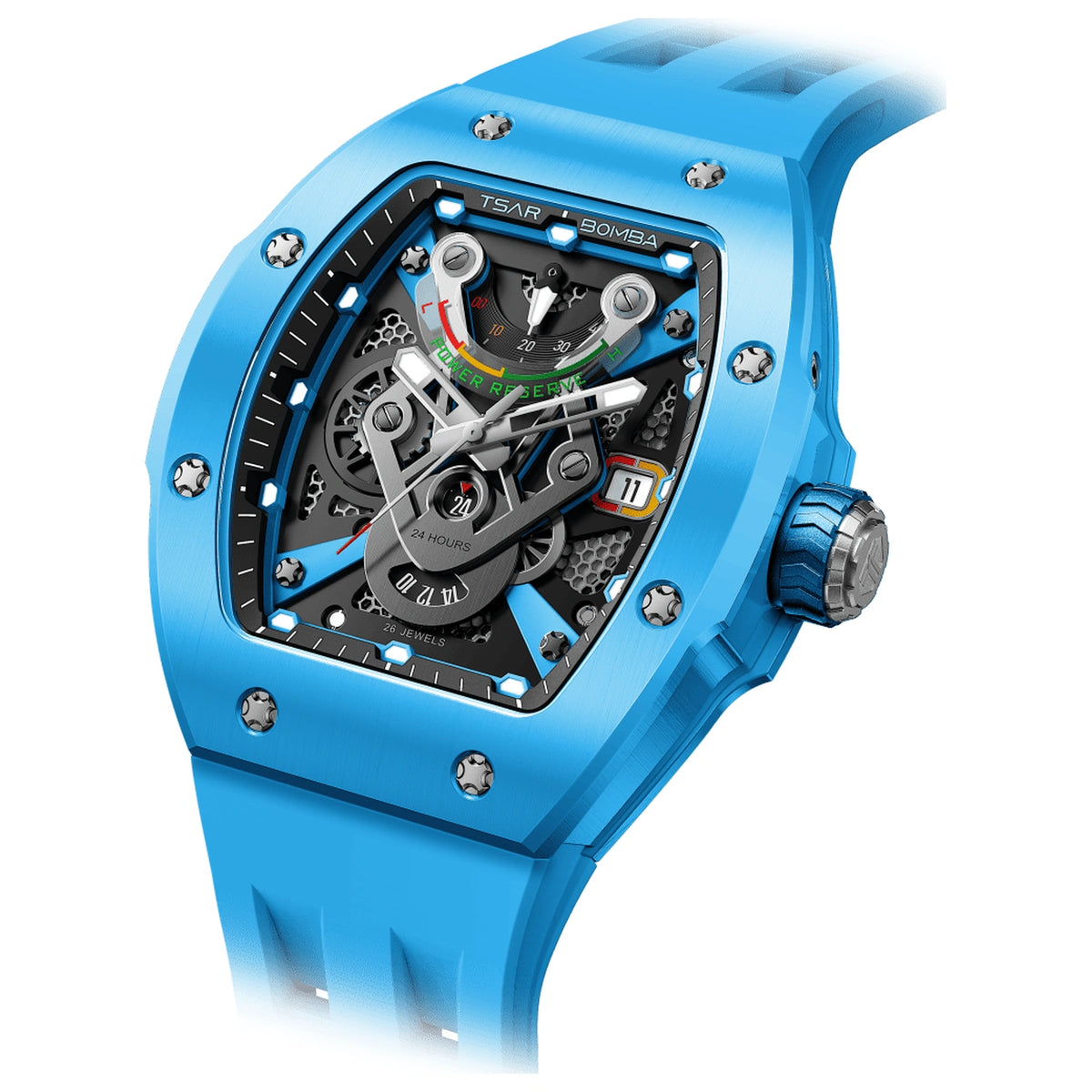 Мъжки часовник TSAR BOMBA Atomic Ceramic Automatic TB8226C1+1-02
