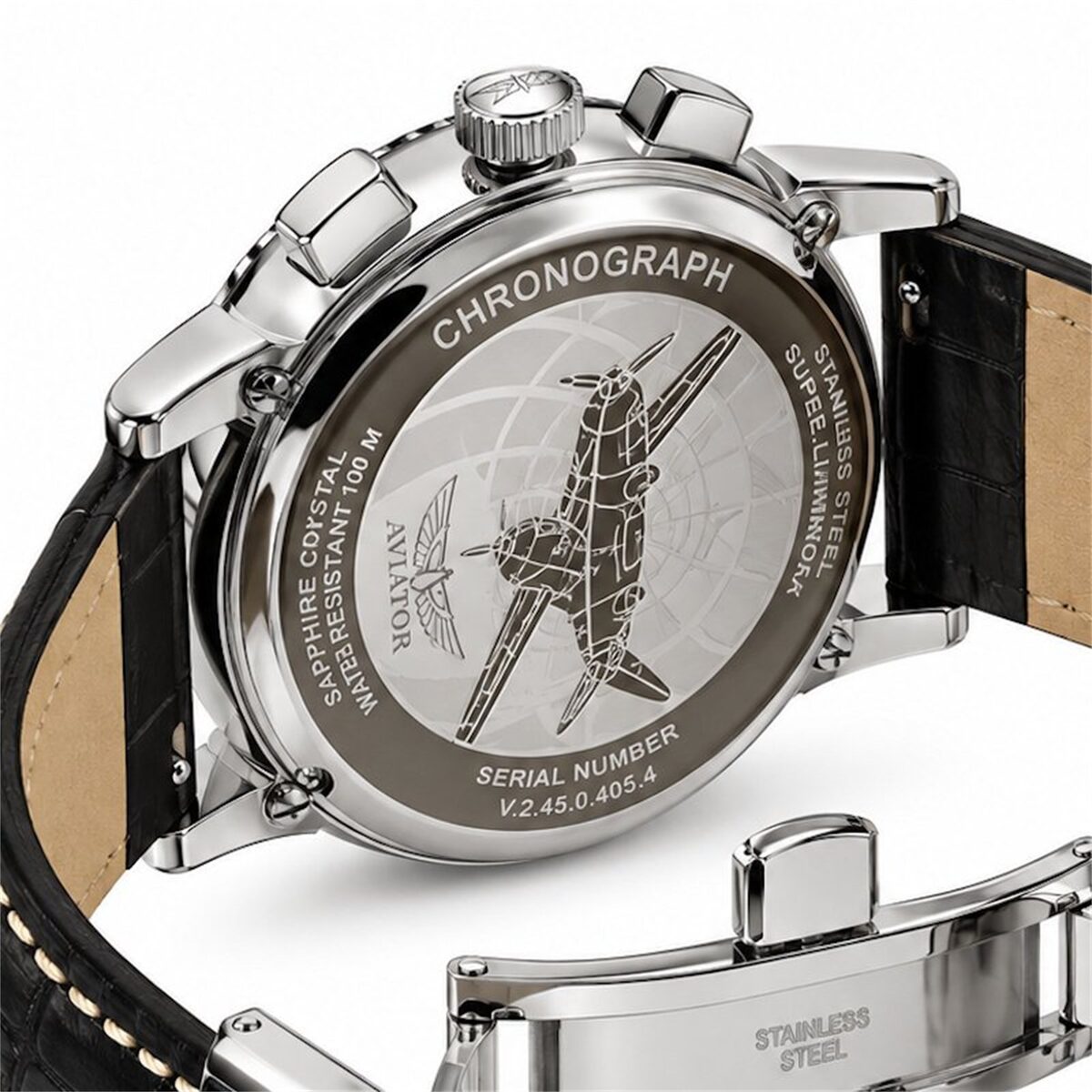 Мъжки часовник Aviator Douglas Chronograph V.2.45.0.405.4 3