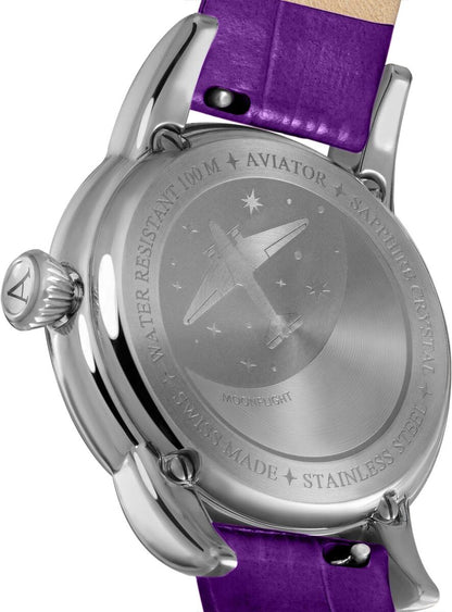 Дамски часовник Aviator Douglas Moonflight Diamonds Limited Edition V.1.33.0.361.4
