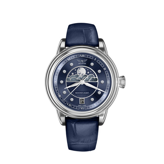 Дамски часовник Aviator Douglas Moonflight Diamonds Limited Edition V.1.33.0.379.4