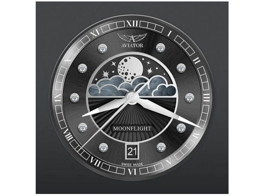 Дамски часовник Aviator Douglas Moonflight Diamonds V.1.33.0.381.5