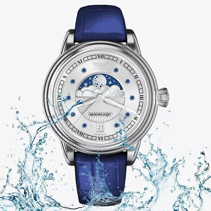 Дамски часовник Aviator Douglas Moonflight Gemstone Edition Blue Saphire V.1.33.0.359.4 Limited Edition V.1.33.0.415.4 2