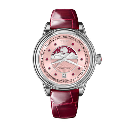 Дамски часовник Aviator Douglas Moonfligh Gemstone Edition Ruby Limited Edition V.1.33.0.417.4
