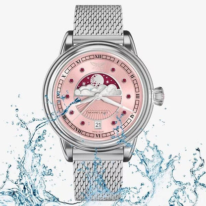 Дамски часовник Aviator Douglas Moonflight Gemstone Edition Ruby Limited Edition V.1.33.0.417.5