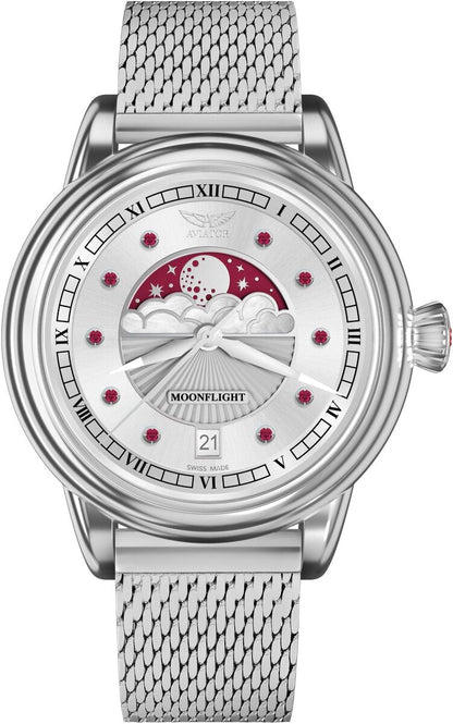 Дамски часовник Aviator Douglas Moonflight Gemstone Edition Ruby Limited Edition V.1.33.0.419.5 3